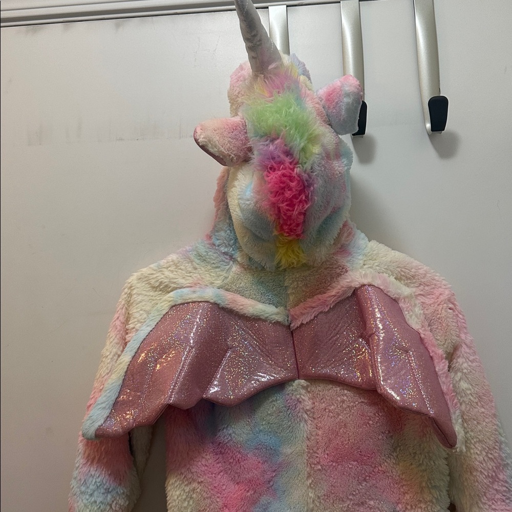 Pegasus Costume With Pastel Fleece for Kids Size 4/5 - Picture 4 of 10